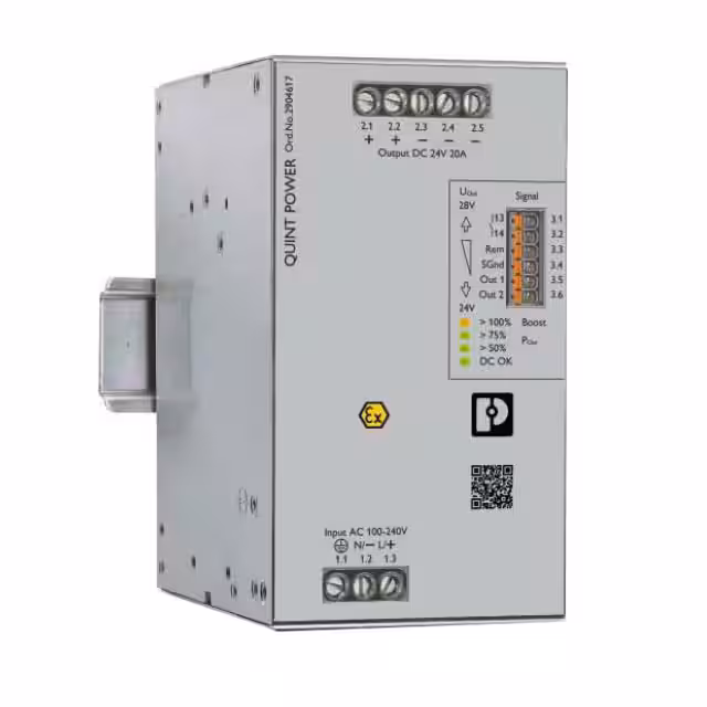 2904617 Phoenix Contact  Fuentes de alimentación industriales para riel DIN